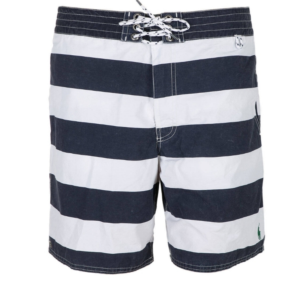 GAP Blue and White Striped Men's Swim Shorts SizeS Boardshort Oroginal